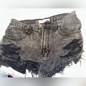 Abercrombie & Fitch Charcoal Denim Shorts